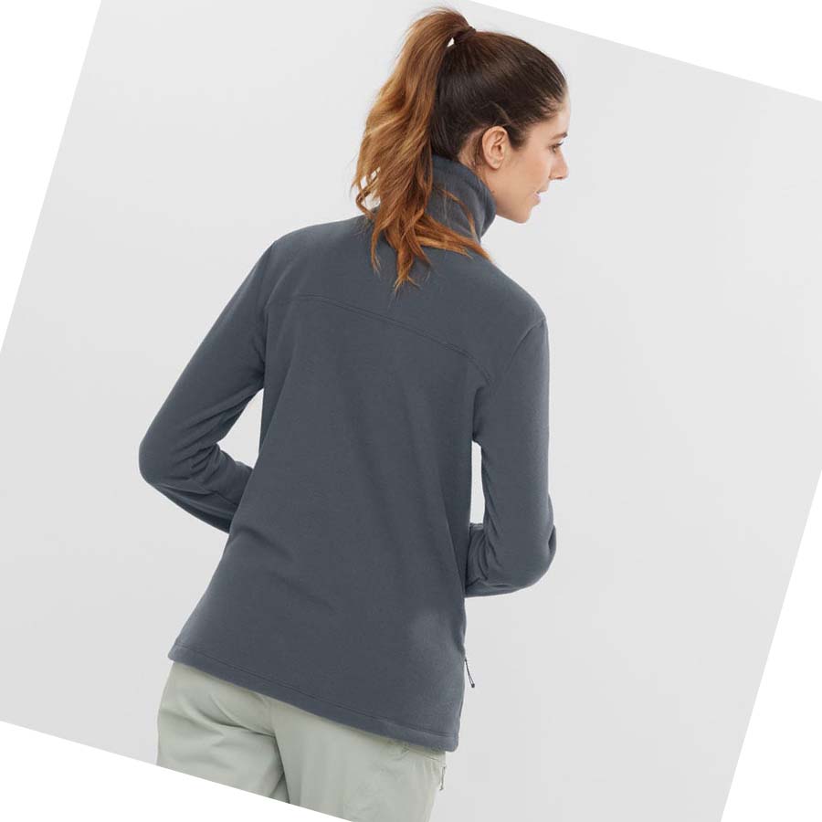 Sudadera Con Capucha Salomon ESSENTIAL COSY FLEECE Mujer Negros | MX 2512FDN